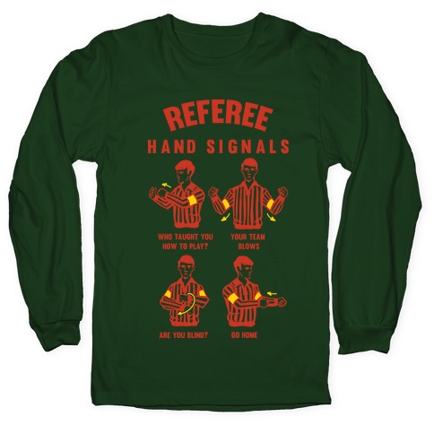 Funny Referee Hand Signals T-Shirts