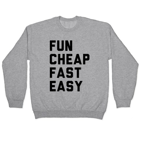 Fun Cheap Fast Easy Pullover