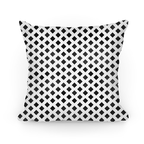 Black Diamond Pattern Pillows | LookHUMAN