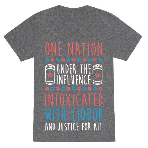 One Nation Under The Influence V-Neck Tee Shirt