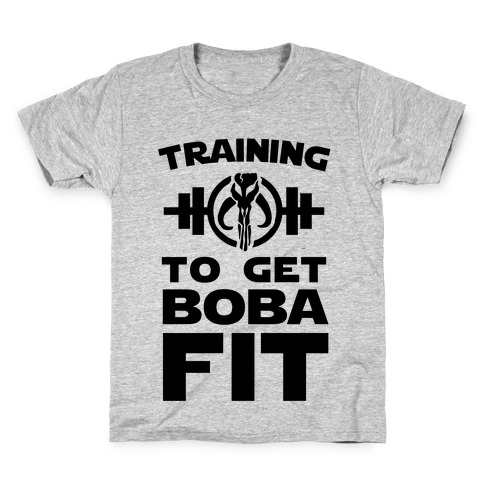 Training to Get Boba Fit Kids T-Shirt