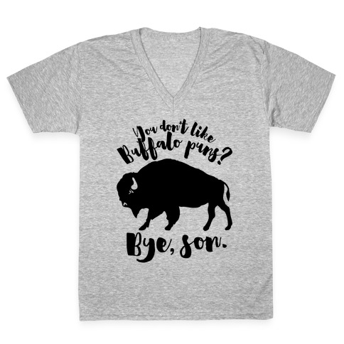 Buffalo Puns V-Neck Tee Shirt