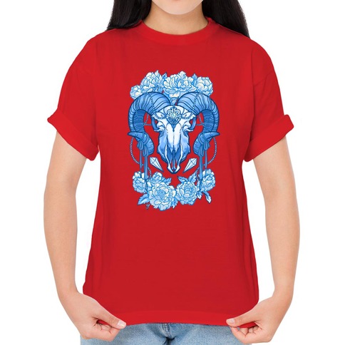 Ram Skull T-Shirt - Skull T-Shirts