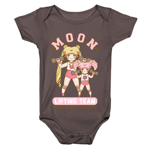 Moon Lifting Team Parody Baby One-Piece