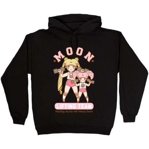 Moon Lifting Team Parody Hooded Sweatshirt