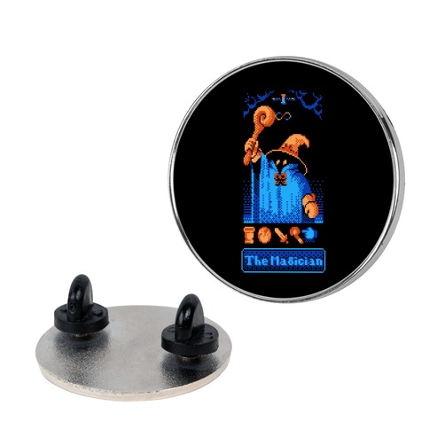 The Black Mage Magician Tarot Pin