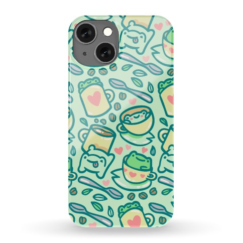 Coffee And Tea Frogs Phone Case