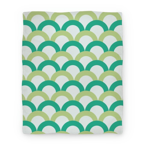Green Scale Pattern Blanket