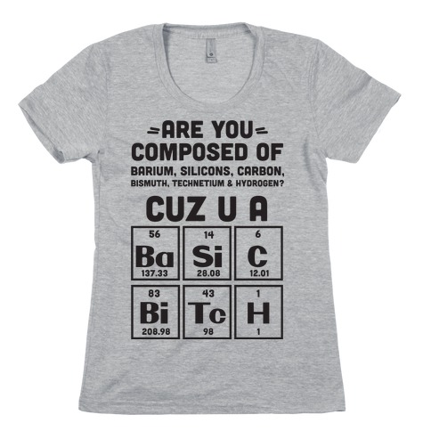 Basic Bitch Elements Womens T-Shirt