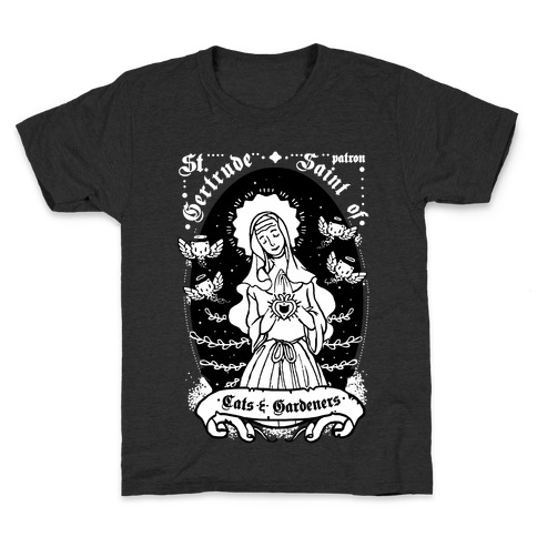 Saint Gertrude of Cats Kids T-Shirt