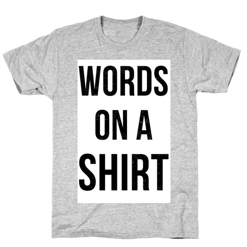 best words for t shirts