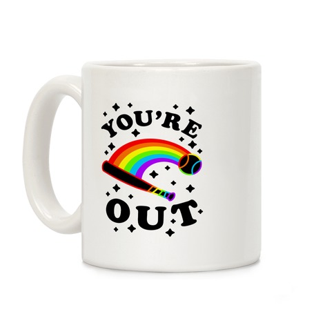 You're Out (Gay Baseball Pride) Coffee Mug