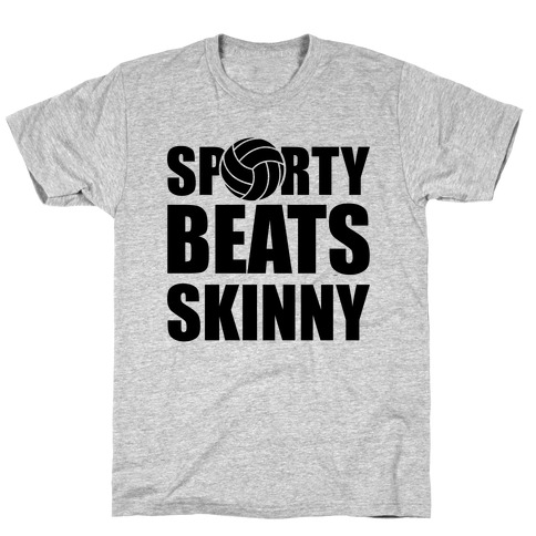 Sporty Beats Skinny (Volleyball) T-Shirt