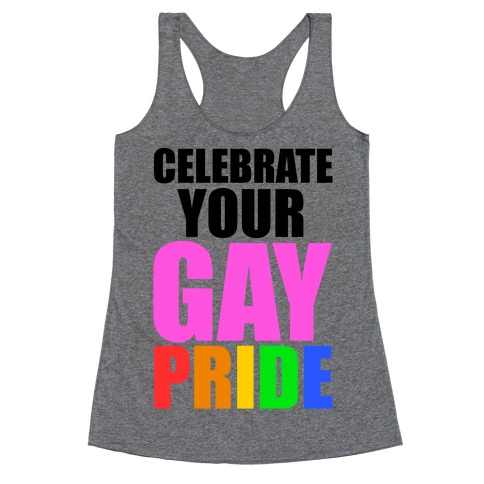 Celebrate Gay Pride Racerback Tank Top