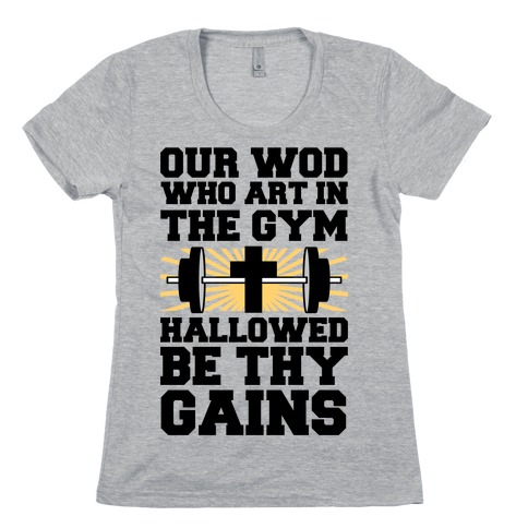 The Fitness Prayer Womens T-Shirt