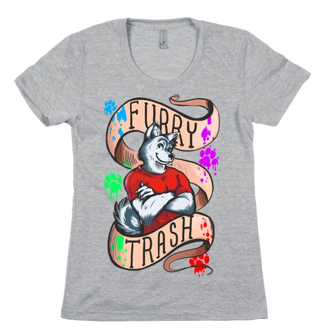 Furry Trash Womens T-Shirt
