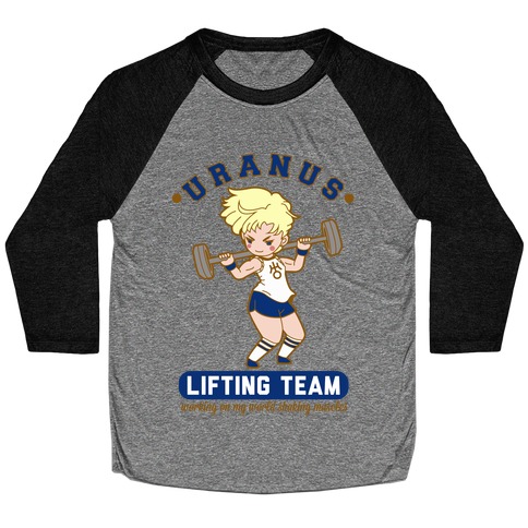 Uranus Lifting Team Parody Baseball Tee