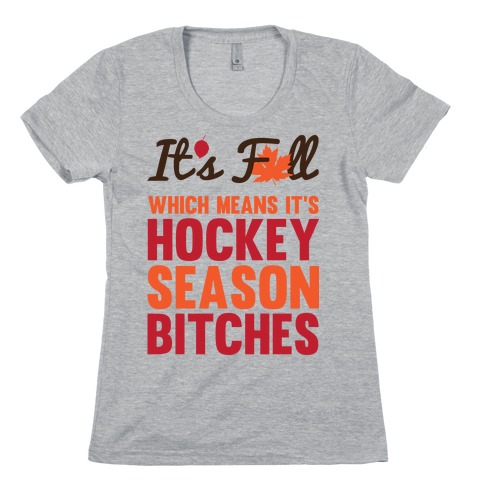 Hockey Season Womens T-Shirt