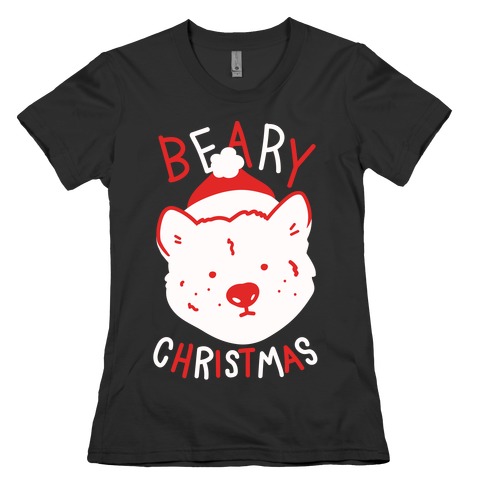 Beary Christmas Womens T-Shirt