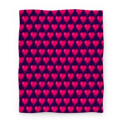Bleeding Heart Blanket (Purple) Blanket