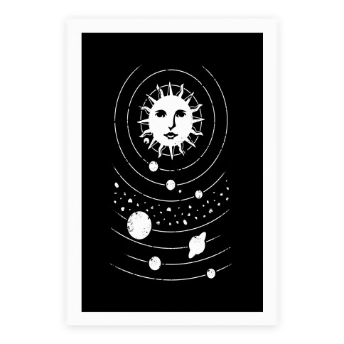 Solar System Orbit Poster