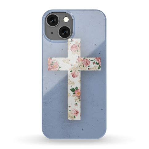 Floral Cross Phone Case