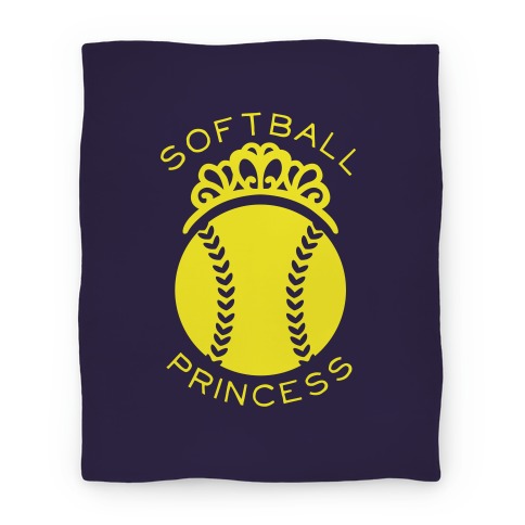 Softball Princess Blanket Blanket