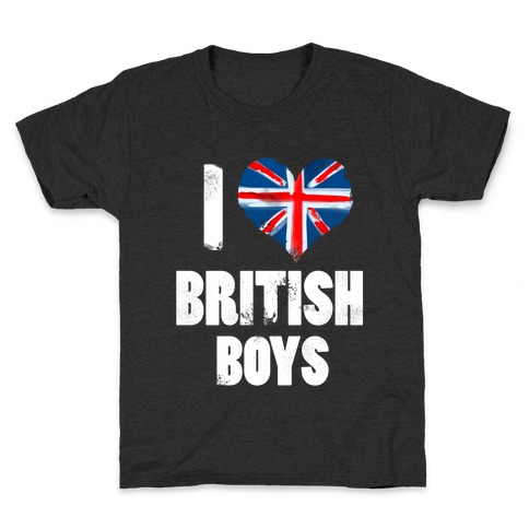 I (Heart) British Boys Kids T-Shirt
