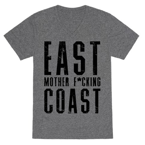 East Mother F*cking Coast V-Neck Tee Shirt