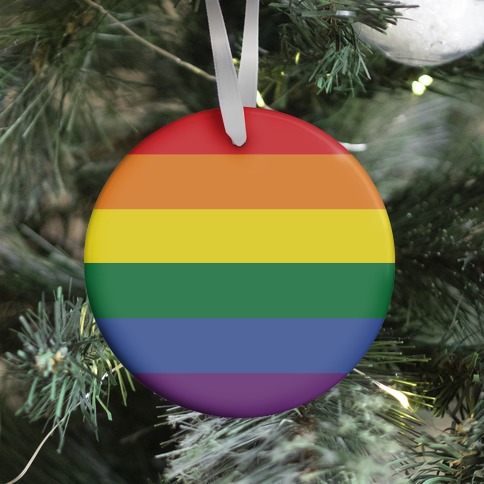 Gay Pride Flag Ornament