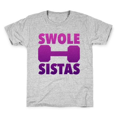 Swole Sistas (Purple) Kids T-Shirt