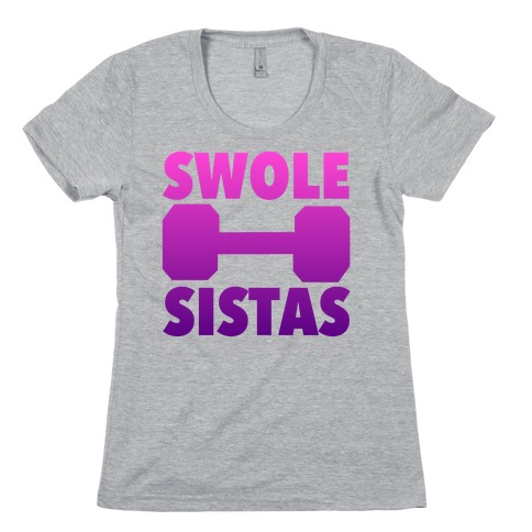 Swole Sistas (Purple) Womens T-Shirt