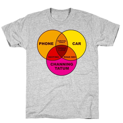 Channing Tatum Venn Diagram T-Shirt