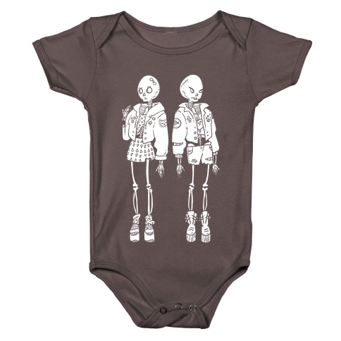 Skeleton Girls Baby One-Piece