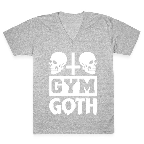 Gym Goth V-Neck Tee Shirt