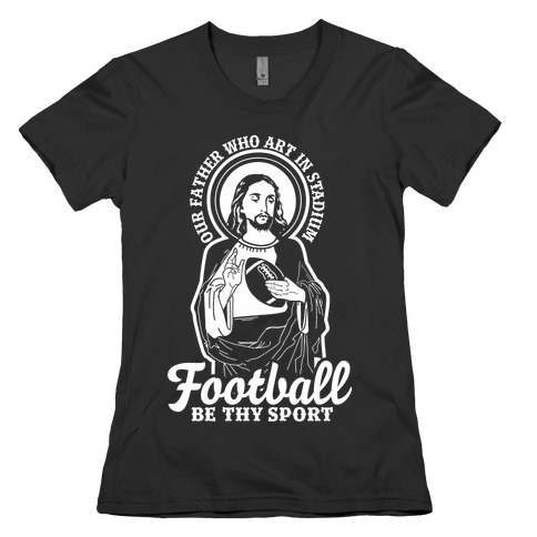 Football Jesus Womens T-Shirt