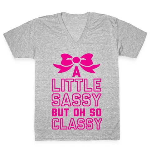 Little Sassy V-Neck Tee Shirt