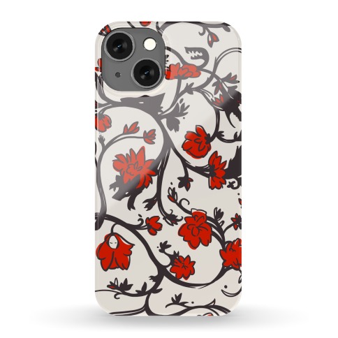 Little Red Riding Hood & Wolf Floral Pattern Phone Case