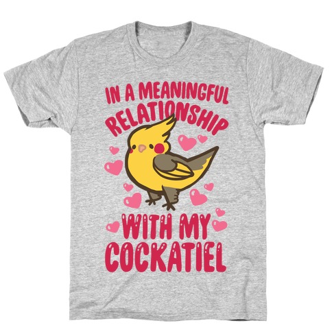 In A Meaningful Relationship With My Cockatiel T-Shirt