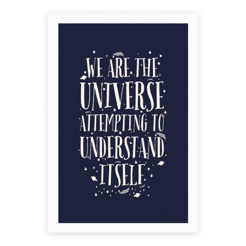 We Are The Universe Attempting to Understand Itself Poster