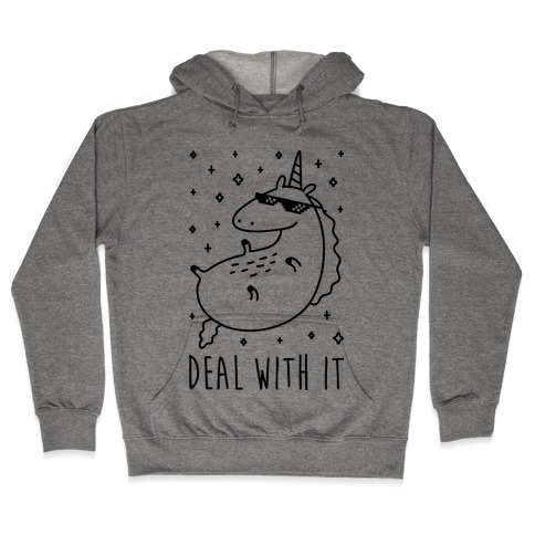 Deal With It Unicorn Hooded Sweatshirt