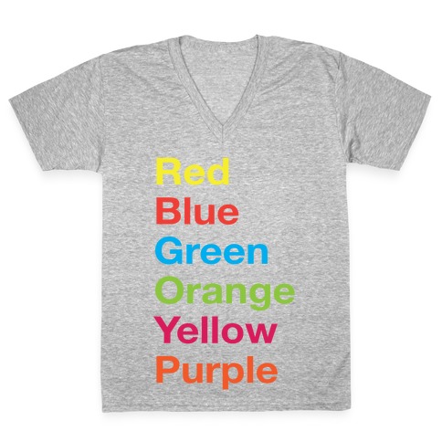 The Colors V-Neck Tee Shirt