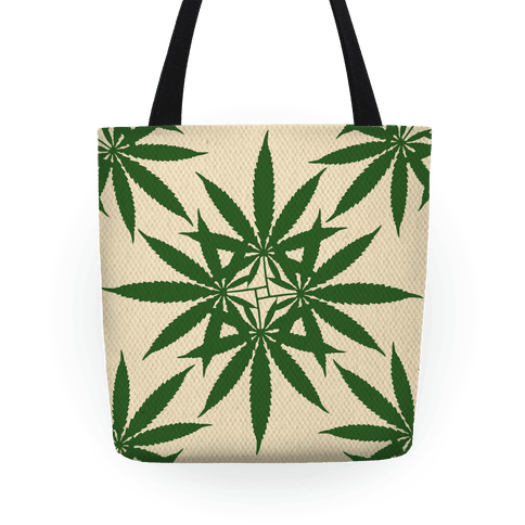 Weed Pattern - Tote Bag - HUMAN