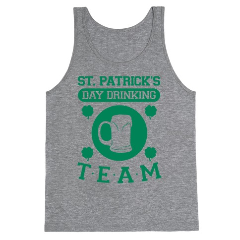 St. Patrick's Day Drinking Team Tank Top