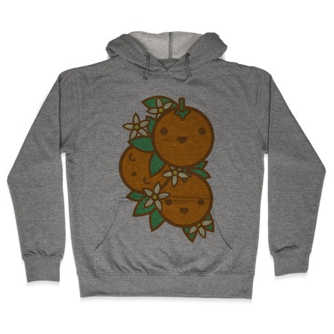 Kawaii Oranges Hooded Sweatshirt