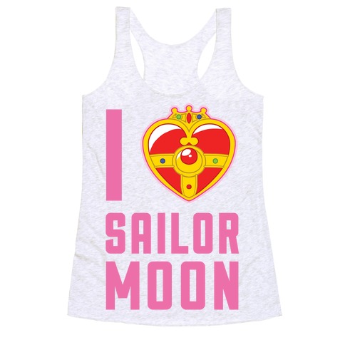 I Heart Sailor Moon Racerback Tank Top