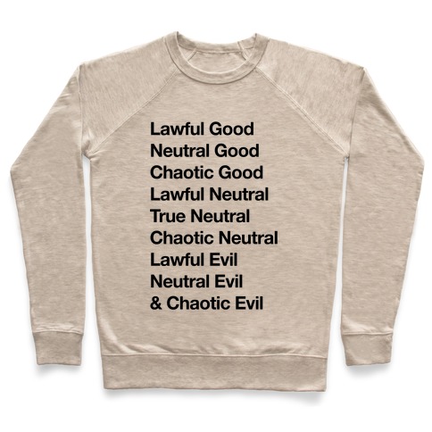 The Alignments (D&D) Pullover