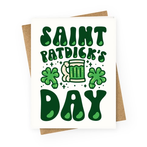Saint Patdick's Day Parody Greeting Card