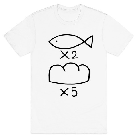 Saint Young Men Fish and Bread T-Shirt