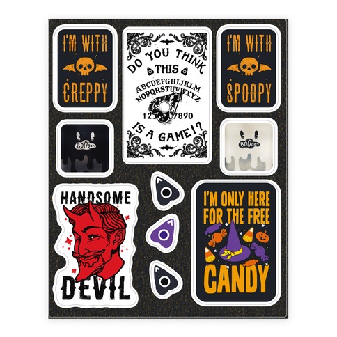 Halloween Stickers and Decal Sheet